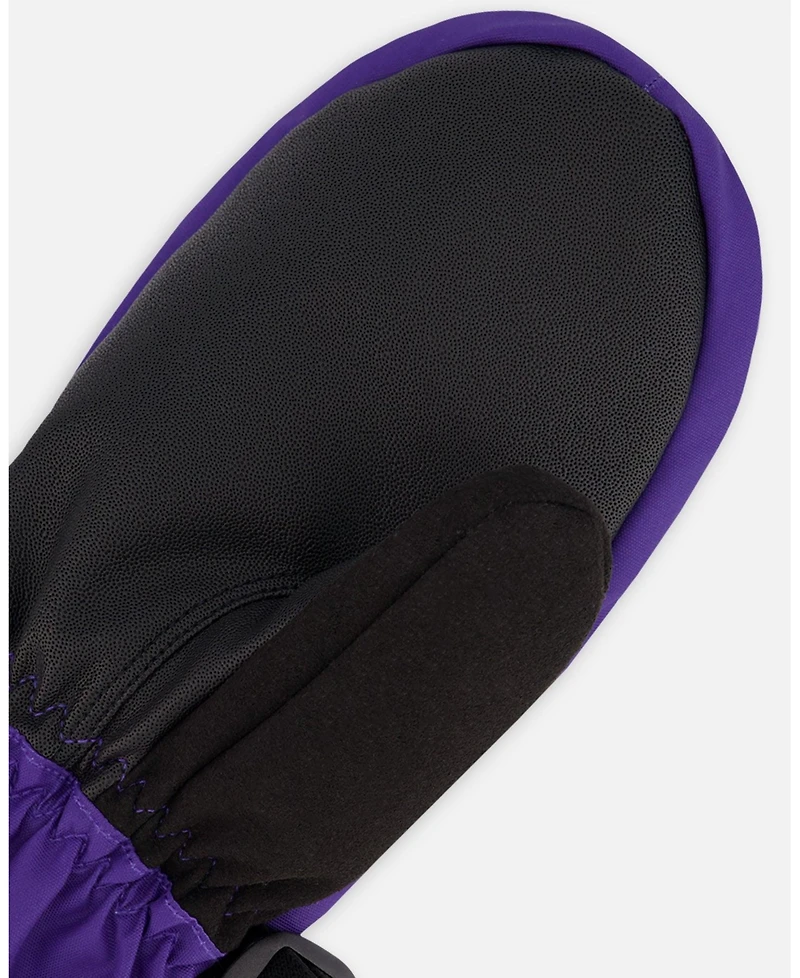 Deux par Girl Winter Mittens Teknik Dark Purple