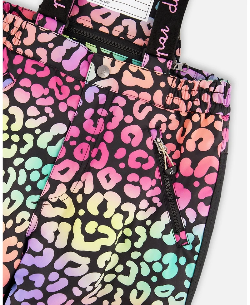 Deux par Girl Two-Piece Play Snowsuit Rainbow Leopard