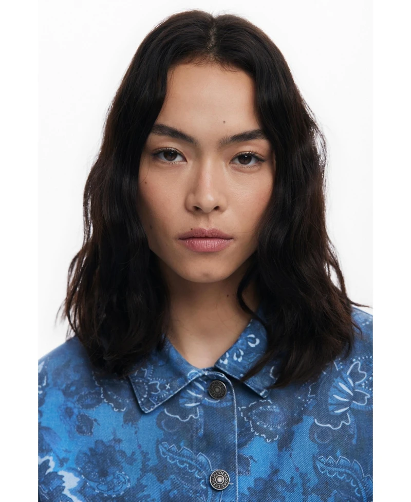 Desigual Women's Frayed paisley jacket