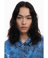 Desigual Women's Frayed paisley jacket
