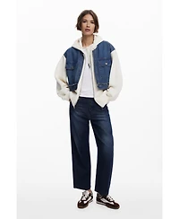Desigual Women's Denim combined sweatshirt