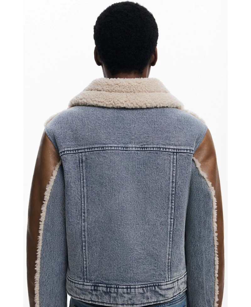 Desigual Women's Combined shearling jacket