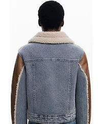 Desigual Women's Combined shearling jacket