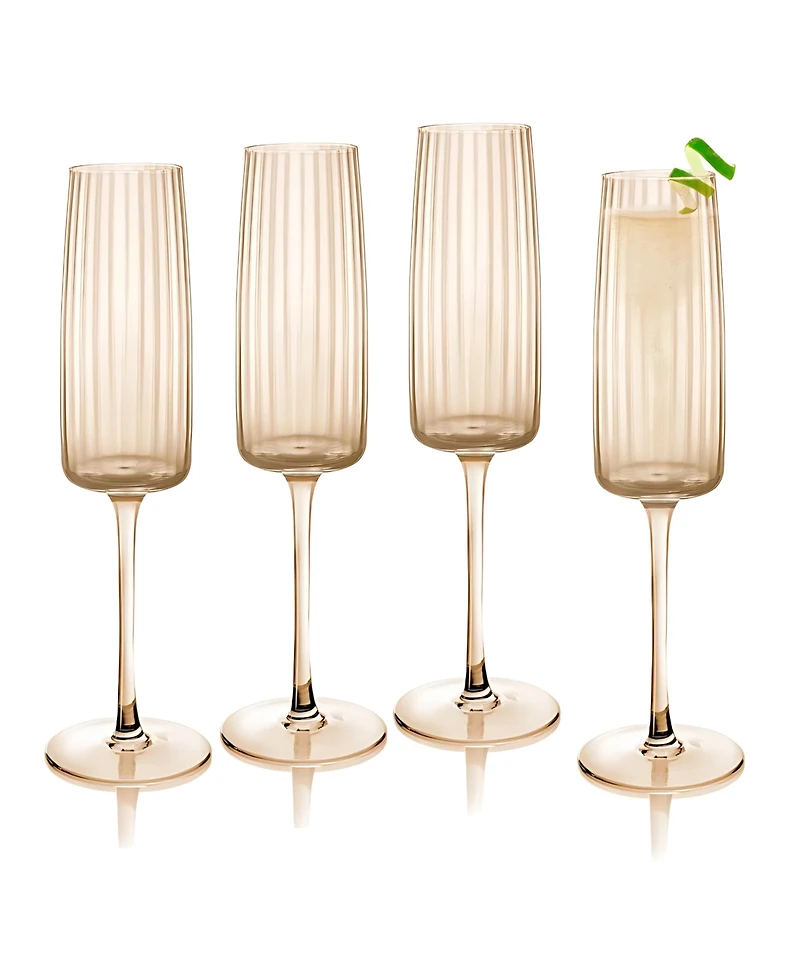 Qualia Glass Modern Flute Glasses