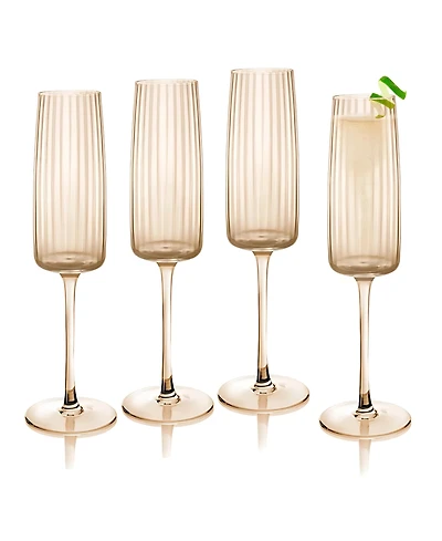 Qualia Glass Modern Flute Glasses