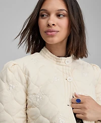 And Now This Women's Embroidered Quilted Jacket, Macy's Exclusive