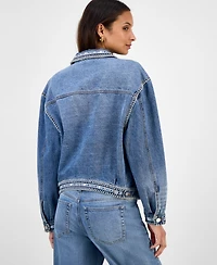 And Now This Women's Whipstitched Denim Trucker Jacket, Macy's Exclusive