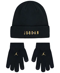 Jordan Big Kids 2-Piece Beanie and Gloves Set