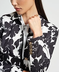 Isaac Mizrahi Women's Single Breasted Sateen Jacket