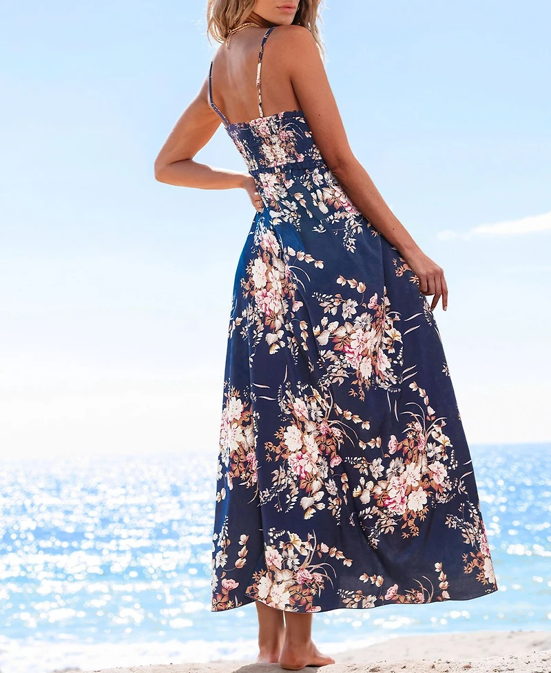 Cupshe Women's Out and About Floral Maxi Beach Dress