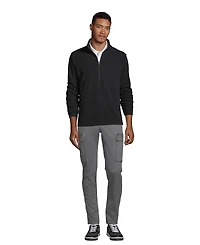 Lands' End Men's Thermacheck 100 Fleece Quarter Zip Pullover Top