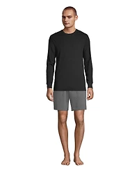 Lands' End Men's Knit Rib Crewneck Pajama Shirt