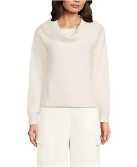 Lands' End Women's Eyelash Off Shoulder Sweater