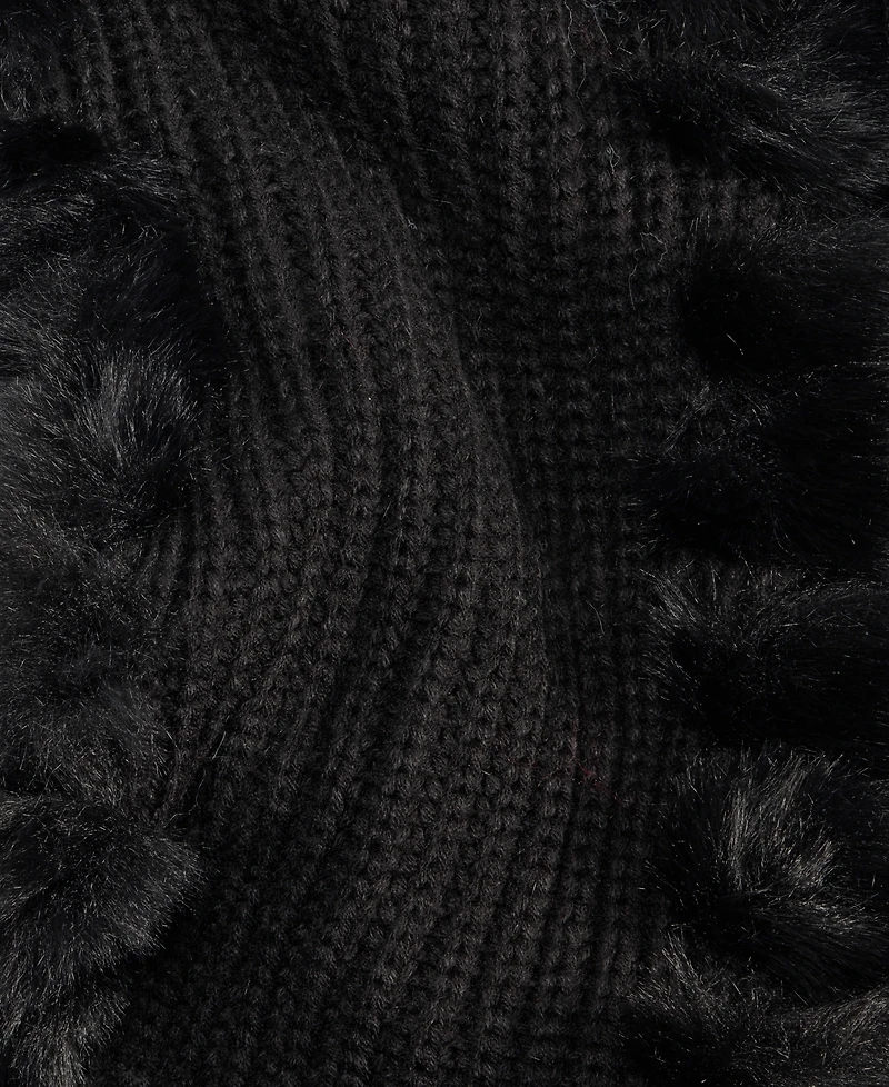 I.n.c. International Concepts Knit Muffler with Faux Fur Trim, Macy's Exclusive
