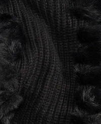 I.n.c. International Concepts Knit Muffler with Faux Fur Trim, Macy's Exclusive