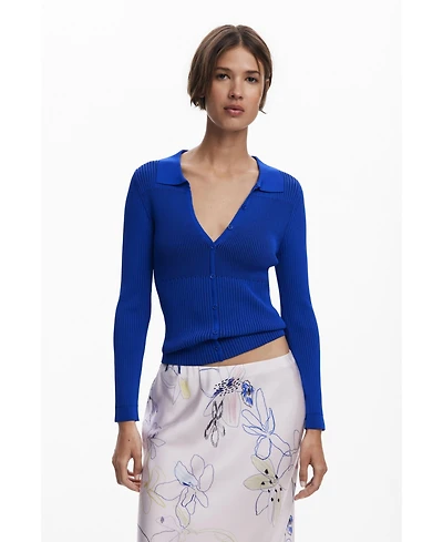 Desigual Women's Fine buttoned sweater