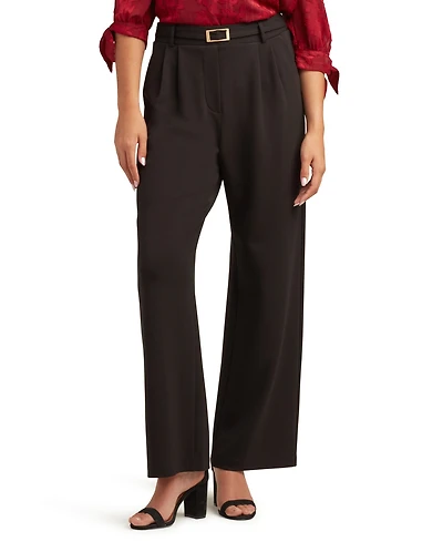 Bcx Juniors Lightweight High-Rise Wide-Leg Scuba Pants