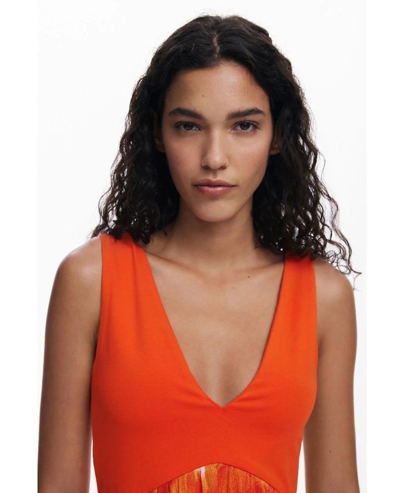 Desigual Women's Short dress with ethnic print