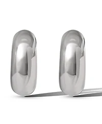 Jessica Simpson Silver Chunky Hoop Earrings