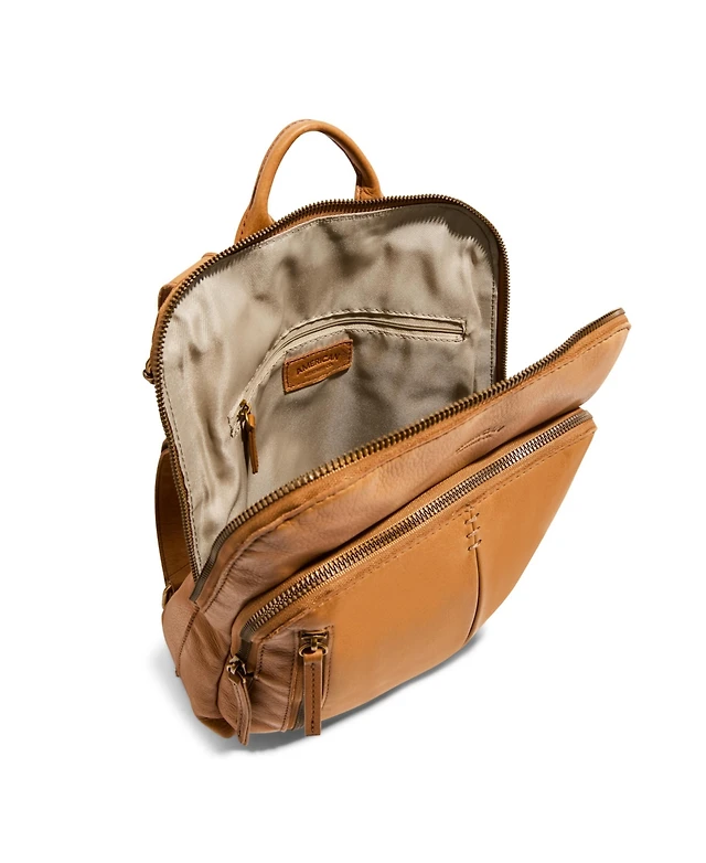 american leather co. cleveland leather backpack Backpack,Brandy Tooled This buttery soft leather backpack features a front zip compartment with additional zip pocket to carry everything you need comfortably. American Leather Co. Cleveland Backpack