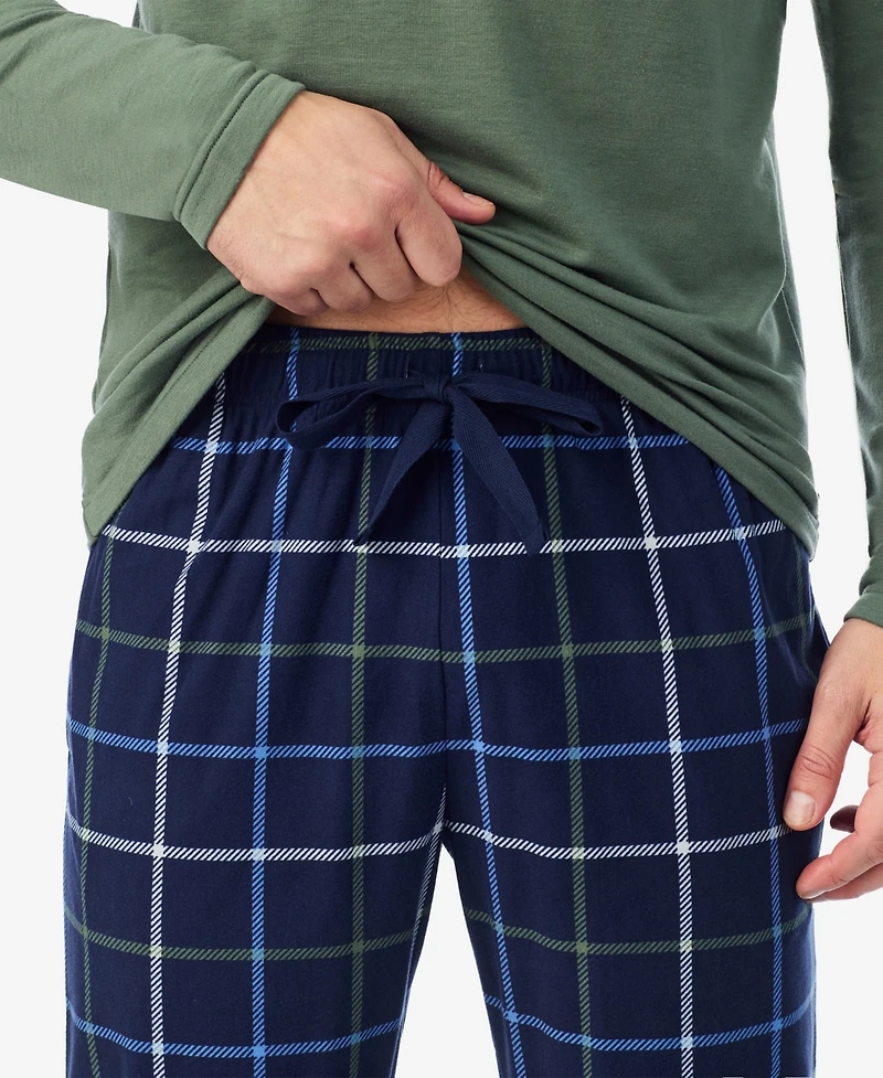 Cuddl Duds Men's Cozy Lodge Long Sleeve Pajama Set