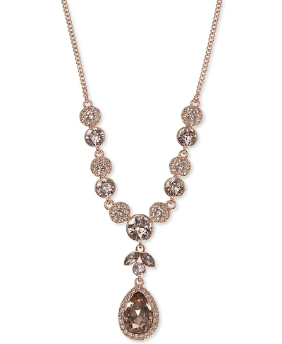 Givenchy Multi-Crystal Y-Neck Necklace