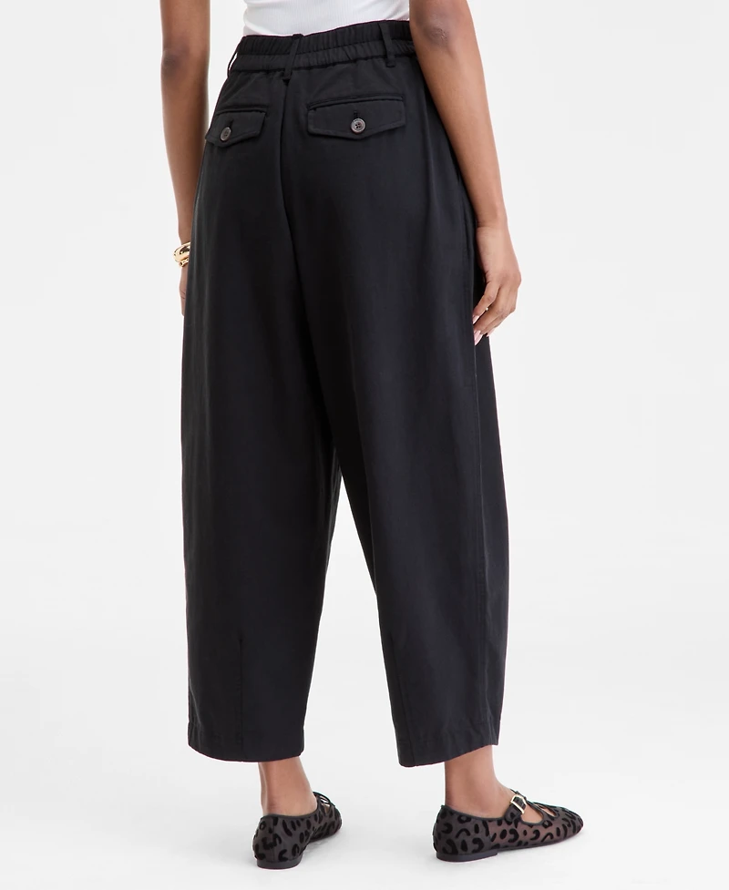 On 34th Women's Pleated Barrel-Leg Ankle Pants, Macy's Exclusive