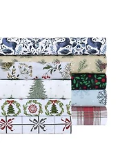 Sanders Holiday Printed Microfiber Sheet Set
