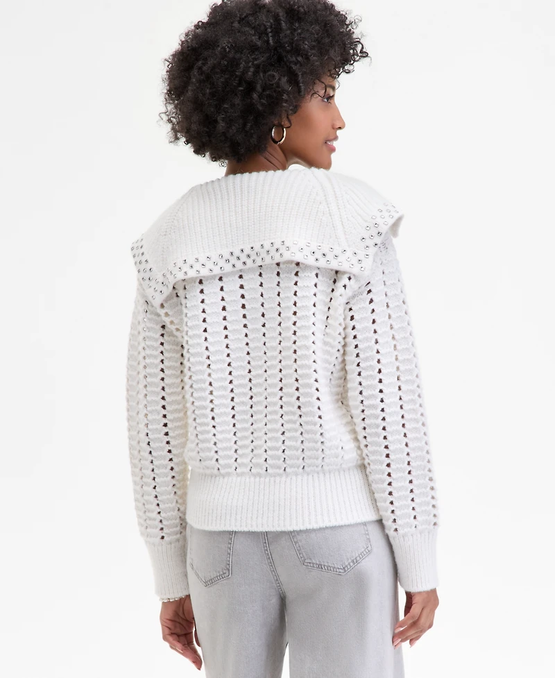 On 34th Women's Embellished Sailor-Collar Sweater, Macy's Exclusive