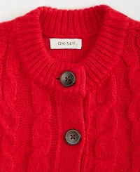 On 34th Women's Chunky Cable-Knit Cardigan, Macy's Exclusive