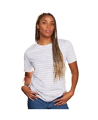 June + Vie Women's Plus Short-Sleeve Crewneck One Only Tee