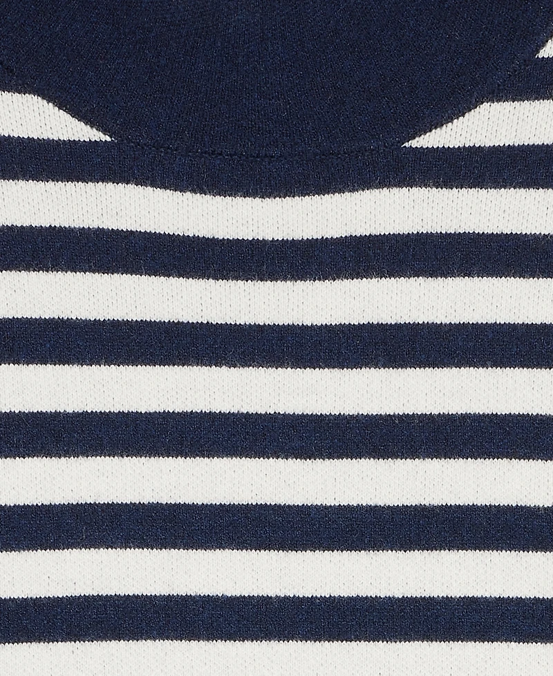 On 34th Women's Striped Mock Neck Sweater, Macy's Exclusive