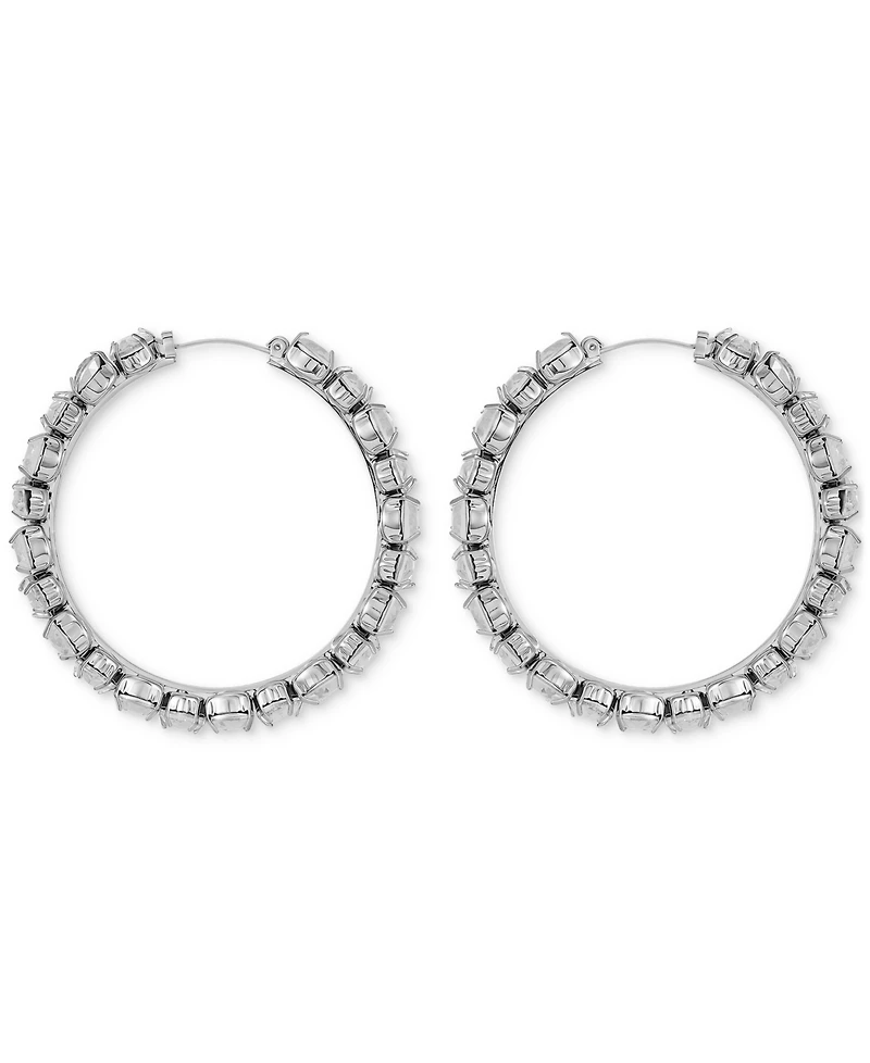Guess Crystal Pave Large Hoop Earrings