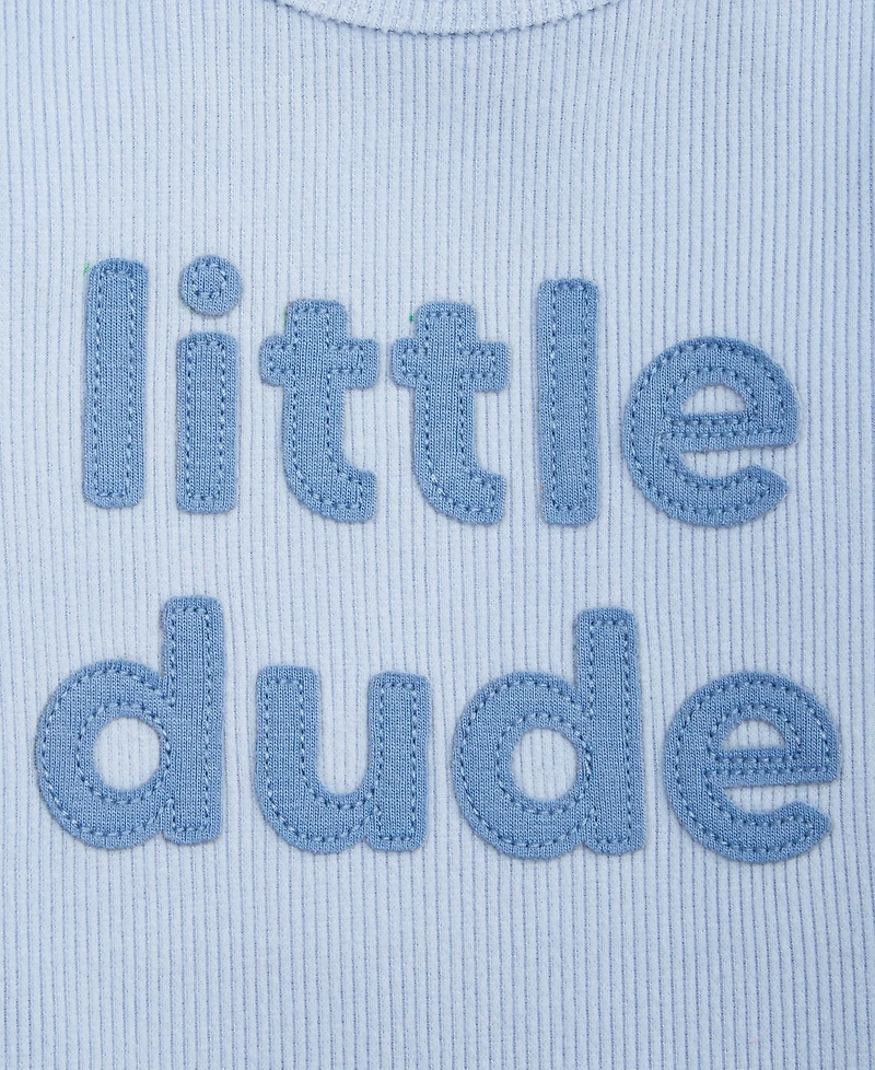First Impressions Baby Boys Little Dude Long-Sleeve Bodysuit, Macy's Exclusive