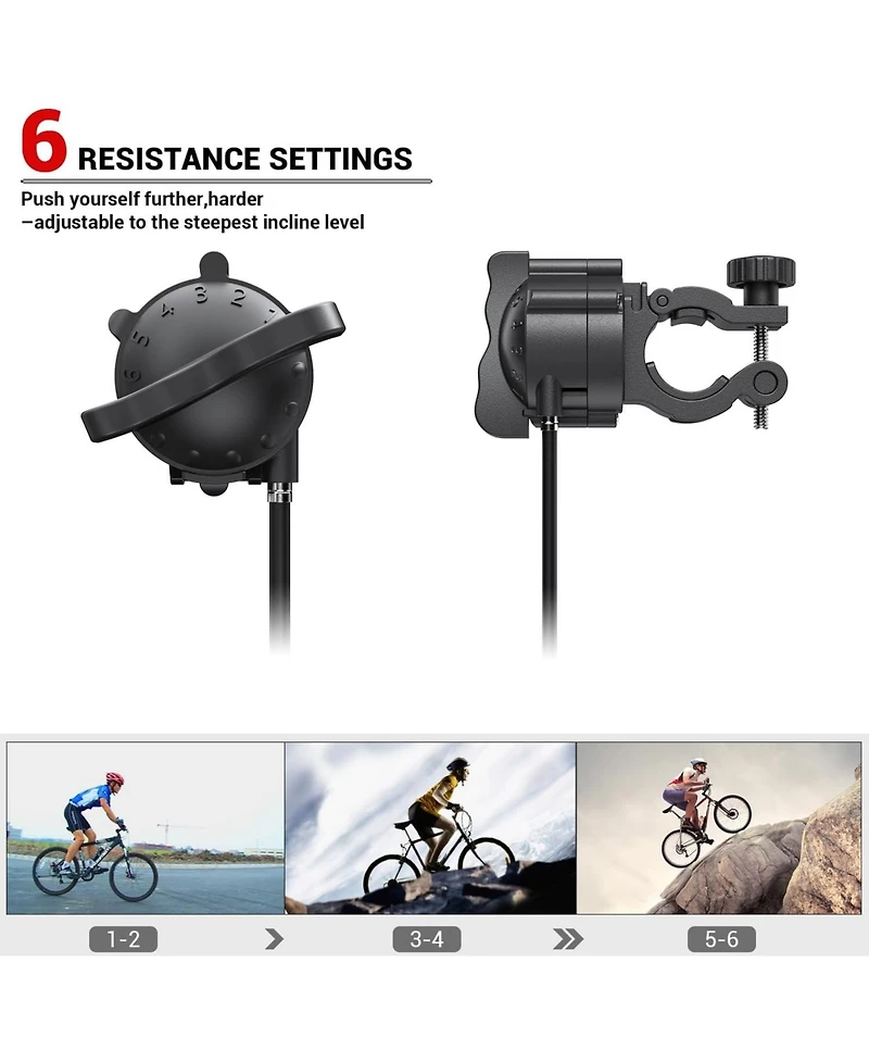 Bike Trainer - Magnetic Stationary Bike Stand for 26-28" & 700C Wheels