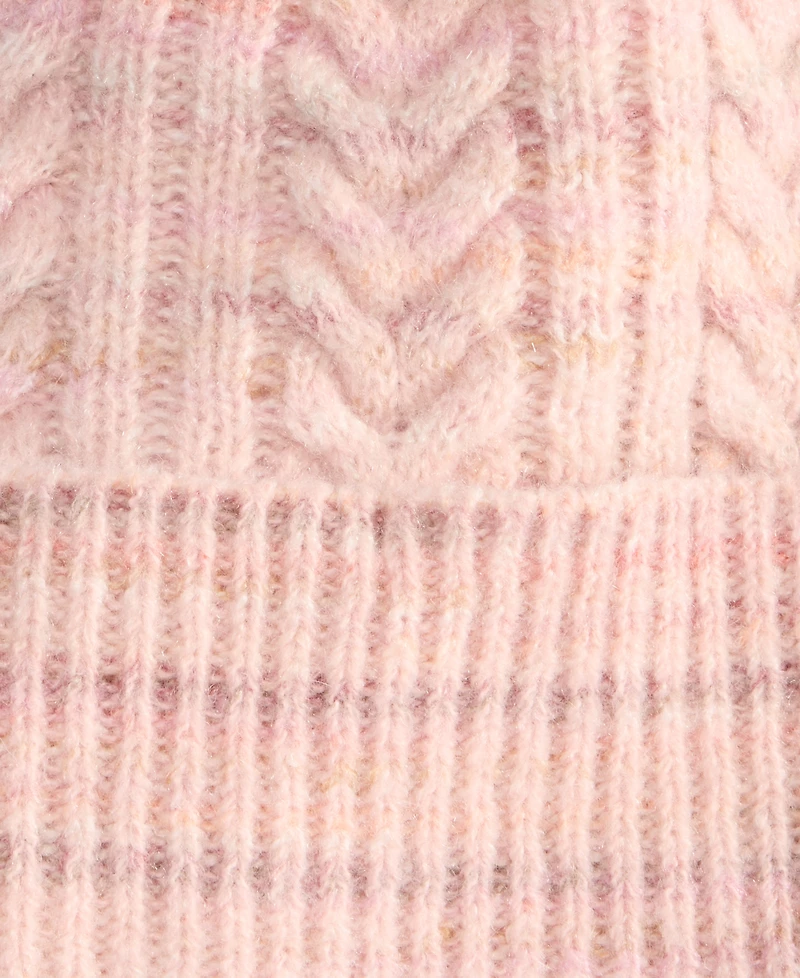 Style & Co Women's Space Dye Cable Knit Beanie, Macy's Exclusive