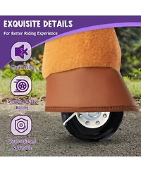 PonyCycle Ride-on Horse Brown Model E Size 4 for 4-7 Years