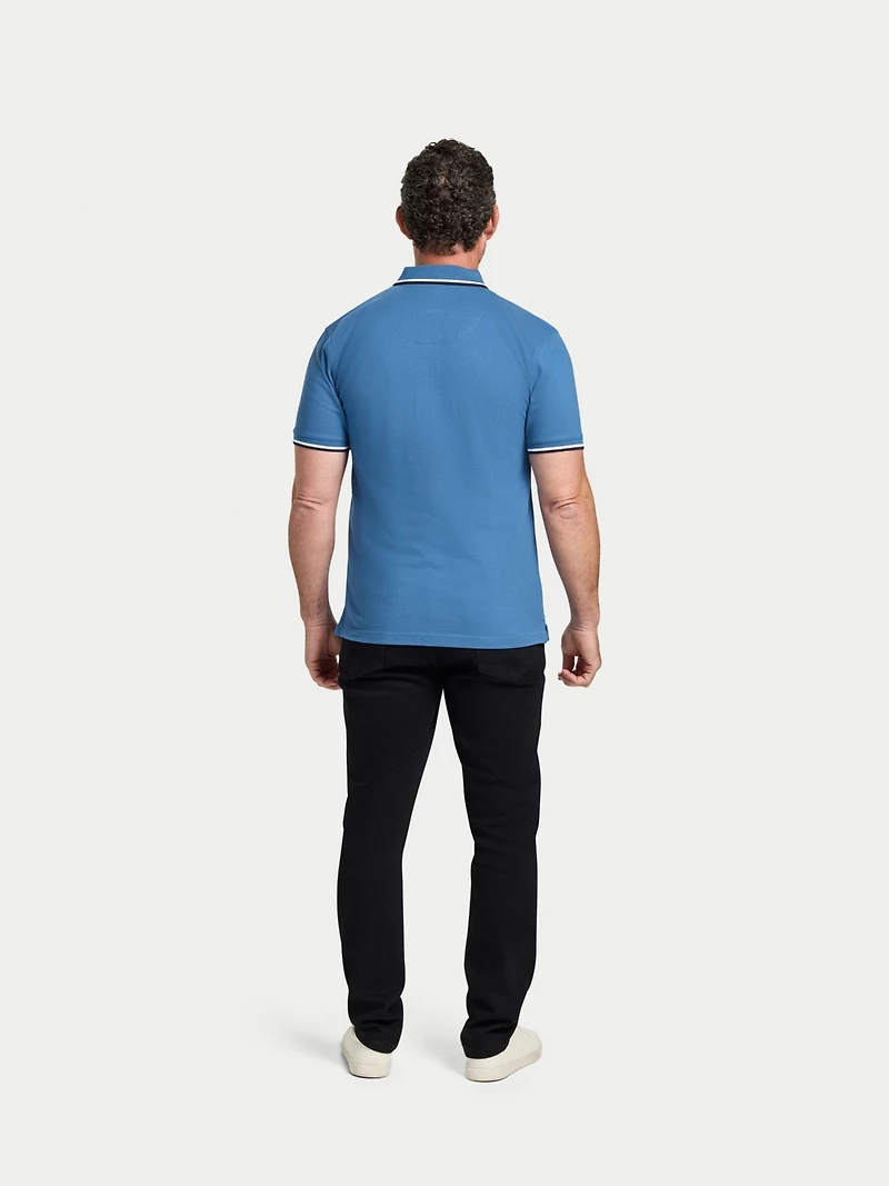 Raging Bull Big & Tall S/S Branded Tonal Embroidery Pique Polo