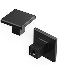 Heritage Designs Tempo: Square Knob 10pk - Matte Black
