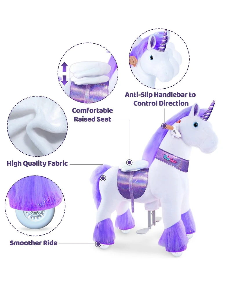 PonyCycle Ride-on Unicorn Model U Size 3 for 3-4 Years