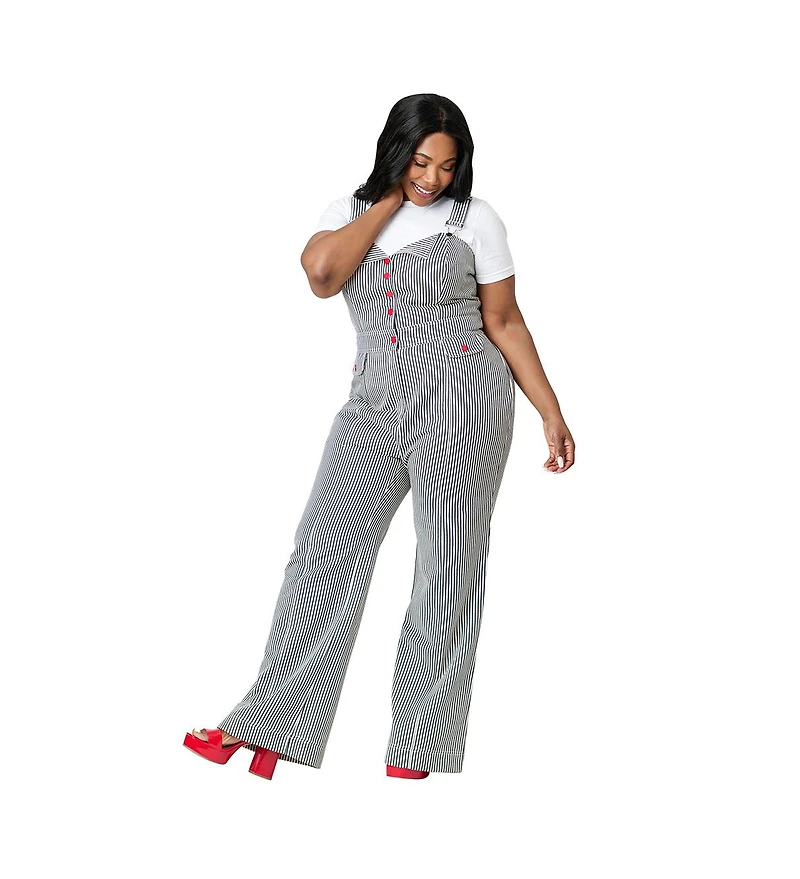 Smak Parlour Plus Wide Leg Dungarees