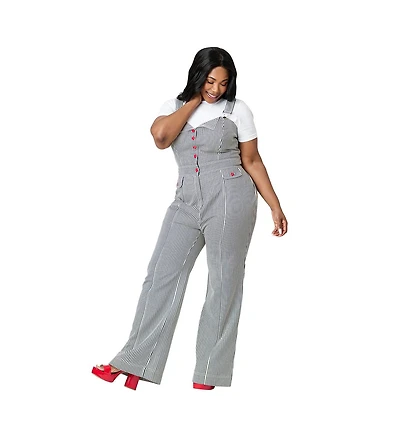 Smak Parlour Plus Wide Leg Dungarees