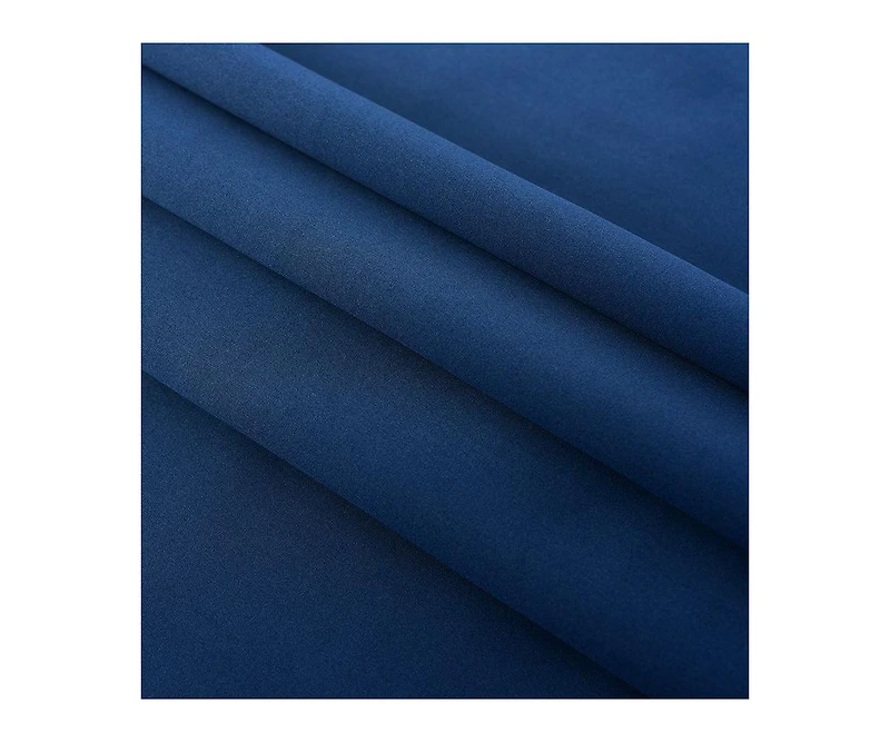 Kate Aurora 100% Hotel Blackout Thermal Insulated Grommet Curtains (2 Pack