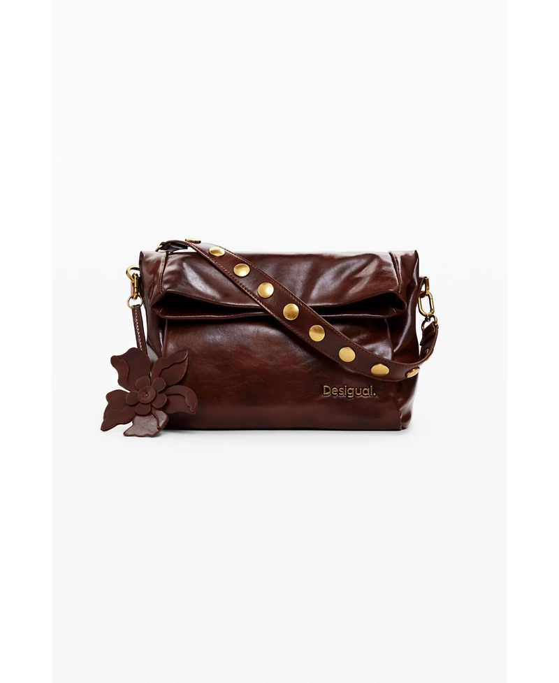Desigual Women's Medium shiny floral bag