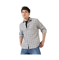 Campus Sutra Men's Multicolour Checkered Regular Fit Casual Shirt