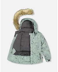 Deux par Boy Two-Piece Discover Snowsuit Dark Gray - Toddler|Child