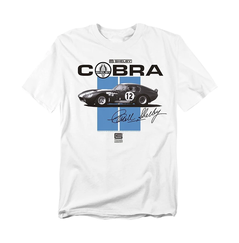 Logovision Men's Shelby Cobra Racing Stripes T-Shirt