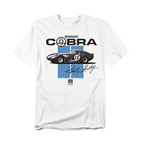 Logovision Men's Shelby Cobra Racing Stripes T-Shirt