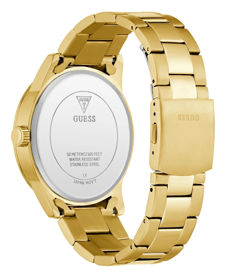 Guess Men's Gold Tone Multi-function Watch, 44mm