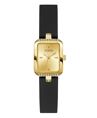 Guess Women's Black Gold Tone Analog Watch, 22mm